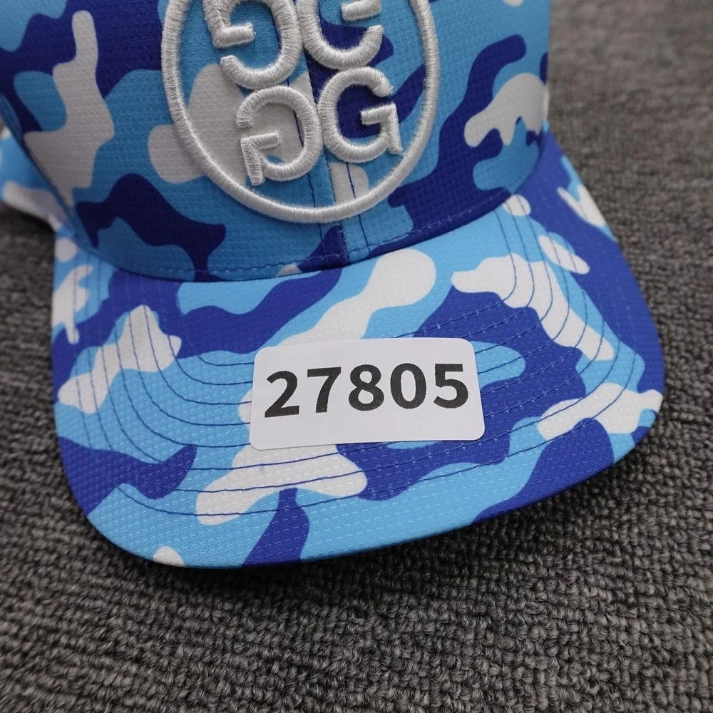 G/FORE Hat Cap Snap Back Mens One Size Blue Camo Baseball Golf Performance Logo